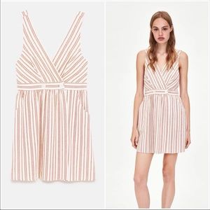Zara Striped Summer Dress NWOT